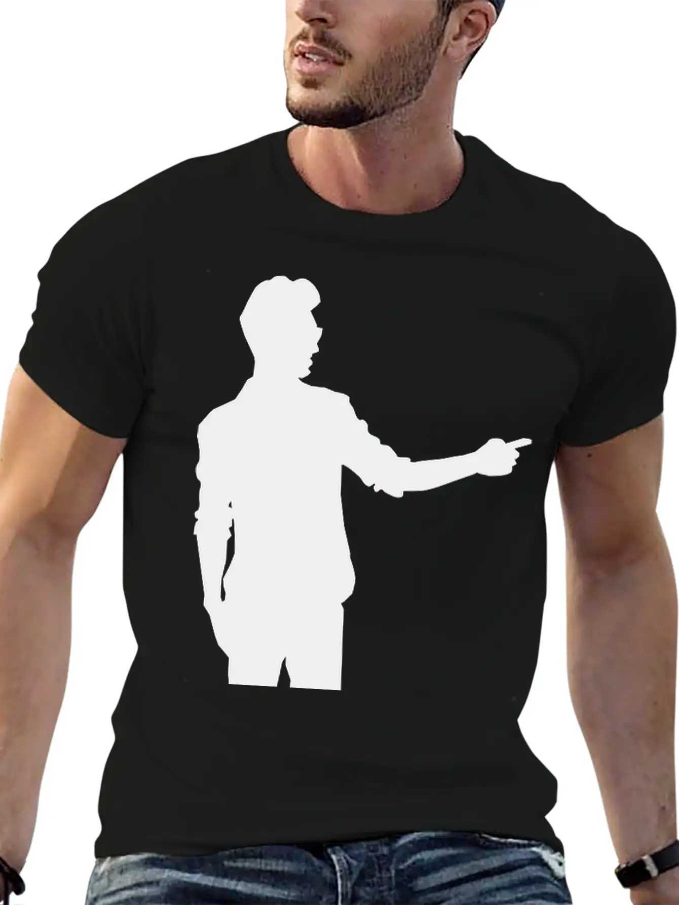 Pointing Man Timeless Short Sleeve Tee – Comfy And Minimalist Design