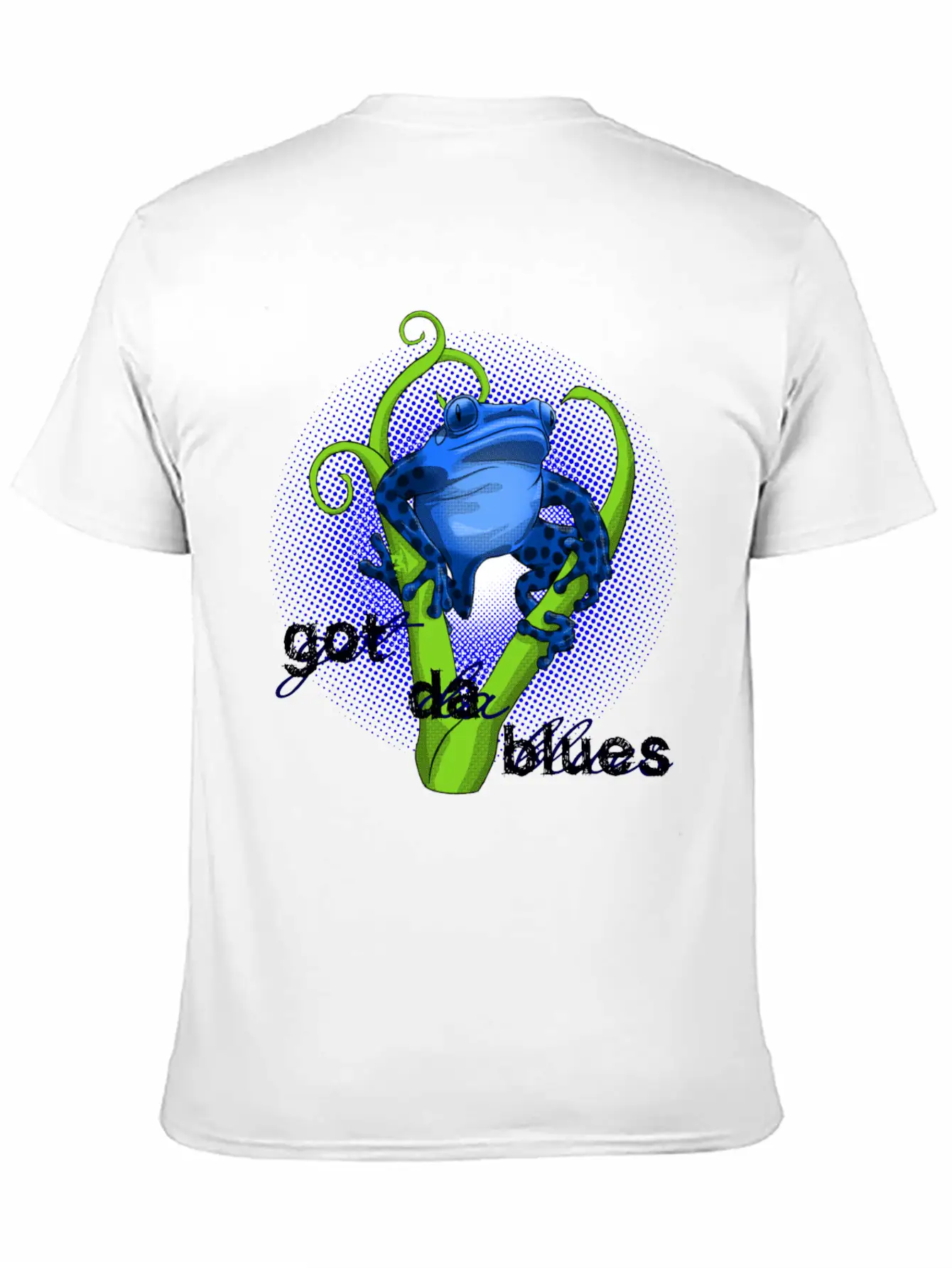 Poison Dart Frog Got The Blues - DIGITAL Unisex Short Sleeve Soft Cotton T-Shirt – Casual Everyday Wear