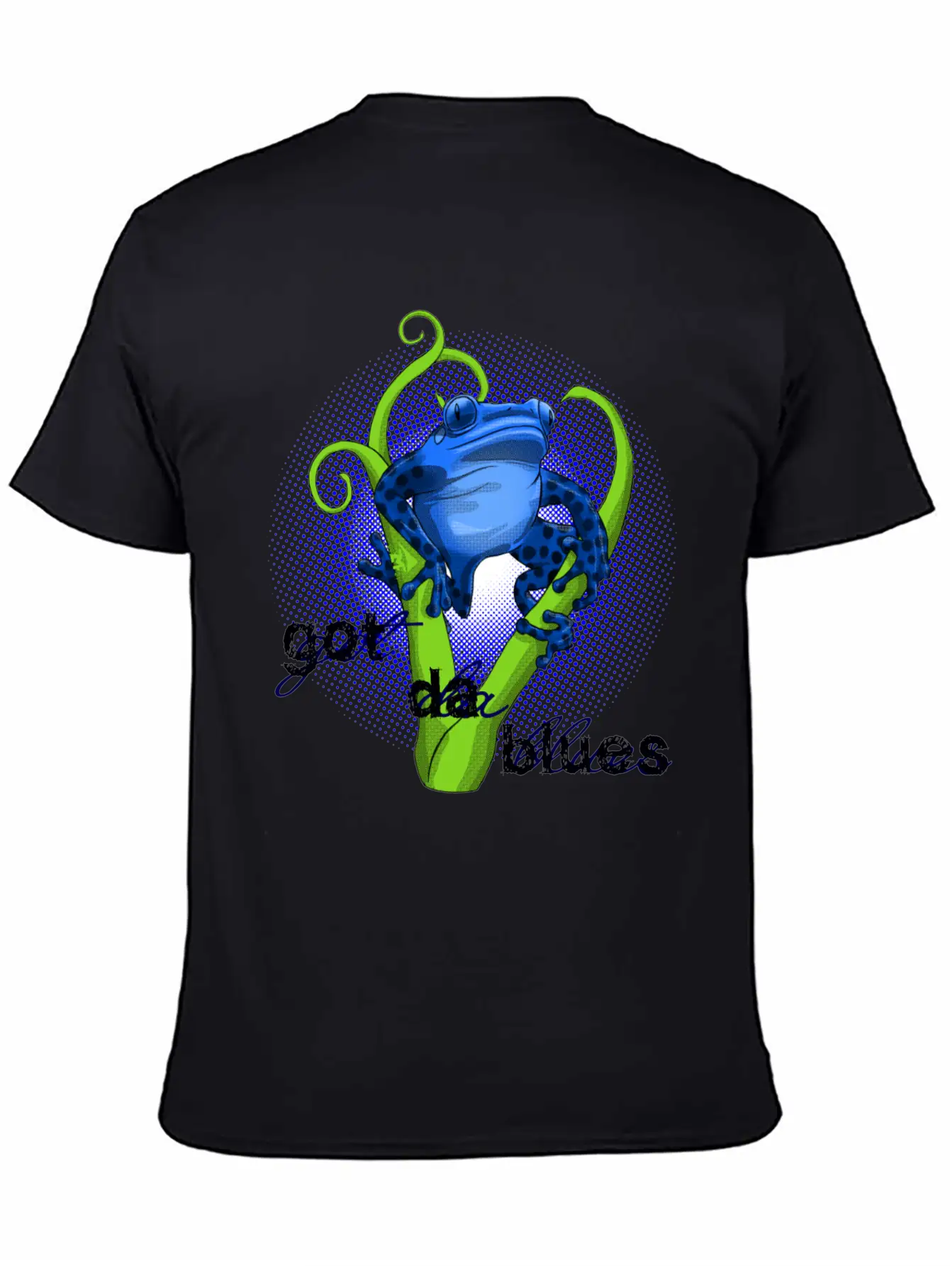 Poison Dart Frog Got The Blues - DIGITAL Unisex Short Sleeve Soft Cotton T-Shirt – Casual Everyday Wear