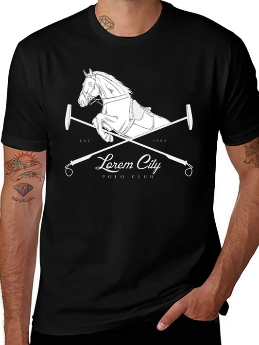 Polo Emblem Unisex Short Sleeve Soft Cotton T-Shirt – Casual Everyday Wear