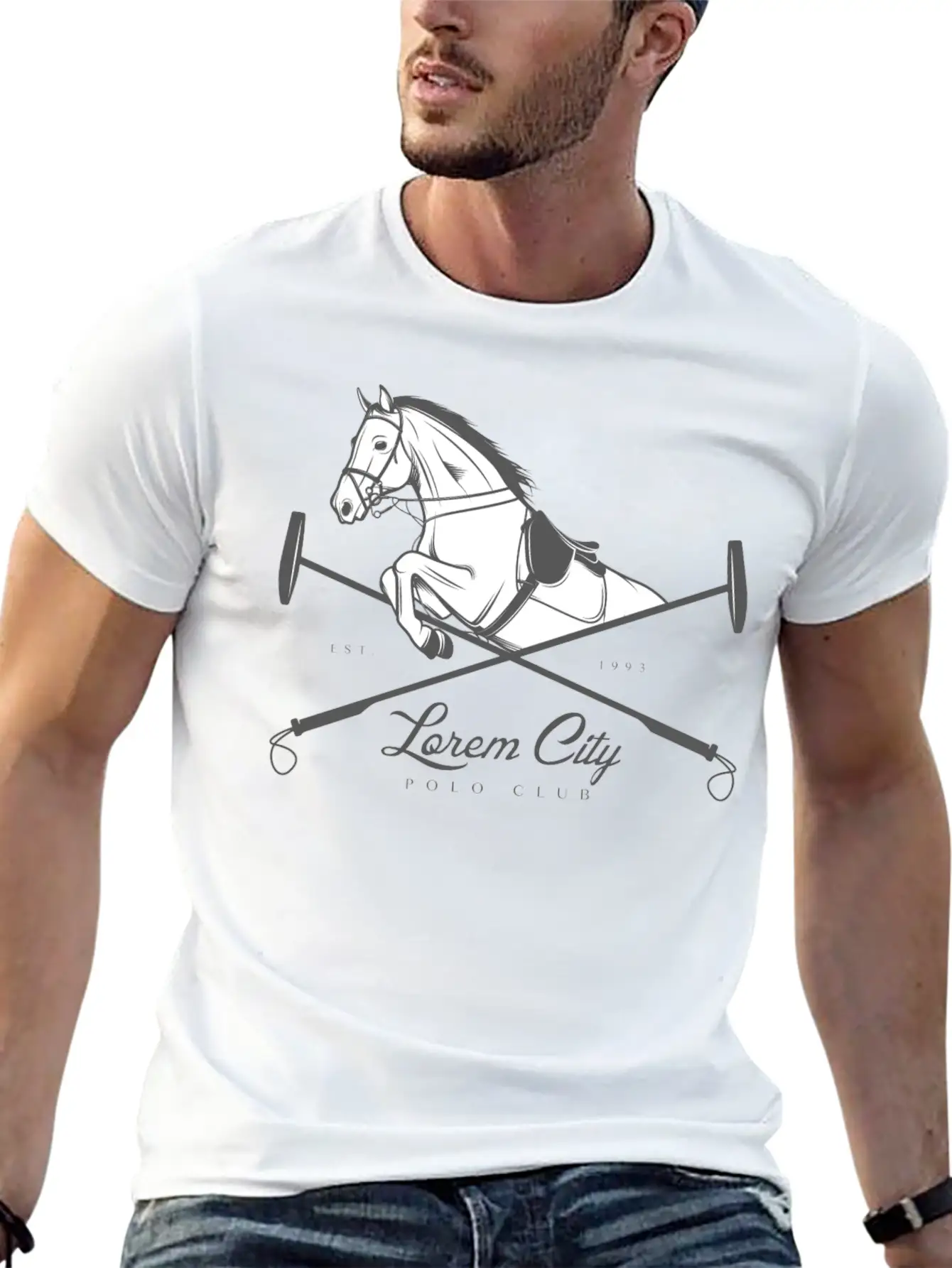 Polo Emblem Unisex Short Sleeve Soft Cotton T-Shirt – Casual Everyday Wear