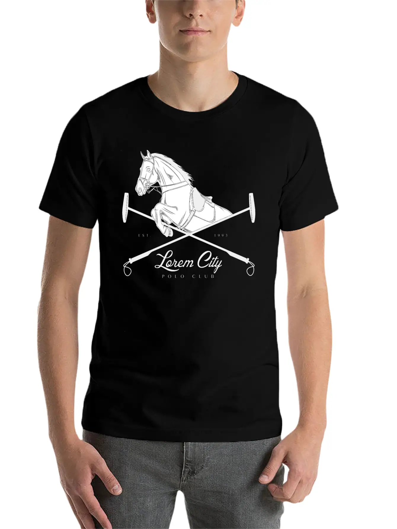 Polo Emblem Unisex Short Sleeve Soft Cotton T-Shirt – Casual Everyday Wear