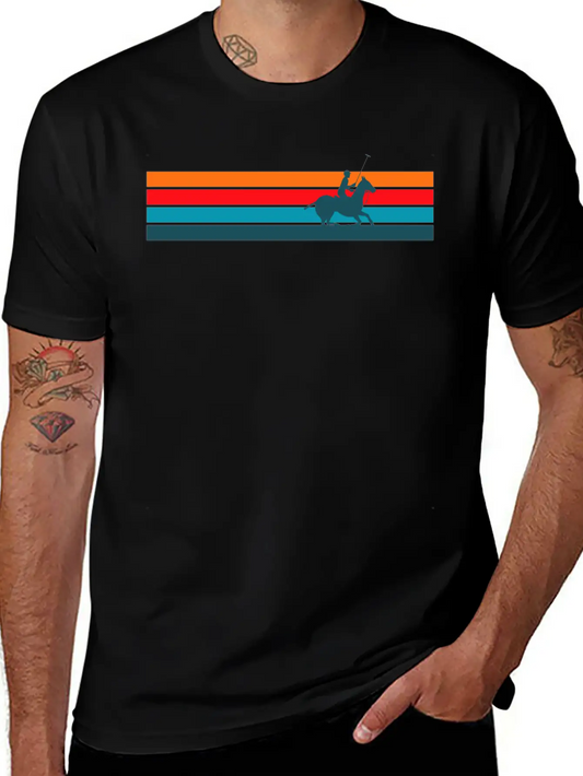 Polo Retro Vintage Mallet Retro Equestrian Sport Basic Graphic T-Shirt – Daily Comfort In Soft Cotton