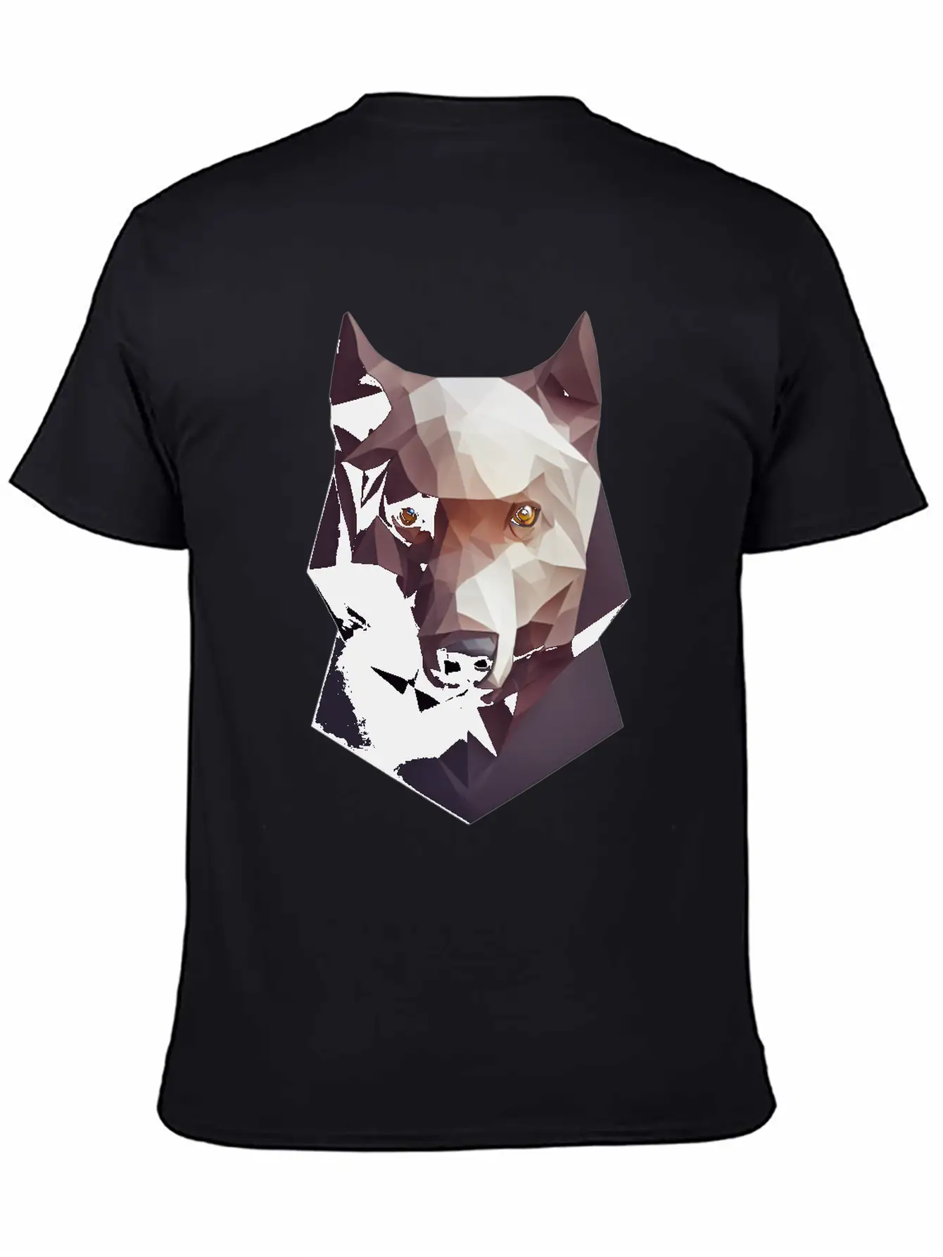 Polygon Wolf Head Low Poly Wolves Basic Graphic T-Shirt – Daily Comfort In Soft Cotton
