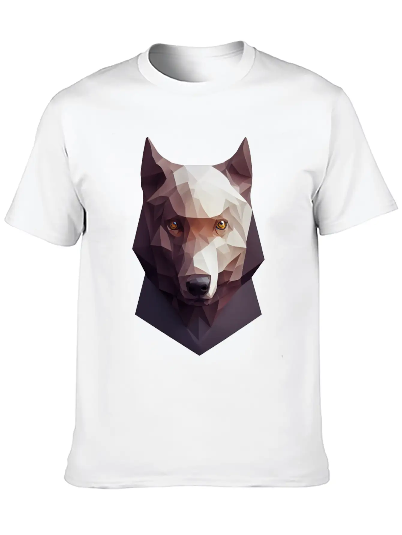 Polygon Wolf Head Low Poly Wolves Basic Graphic T-Shirt – Daily Comfort In Soft Cotton