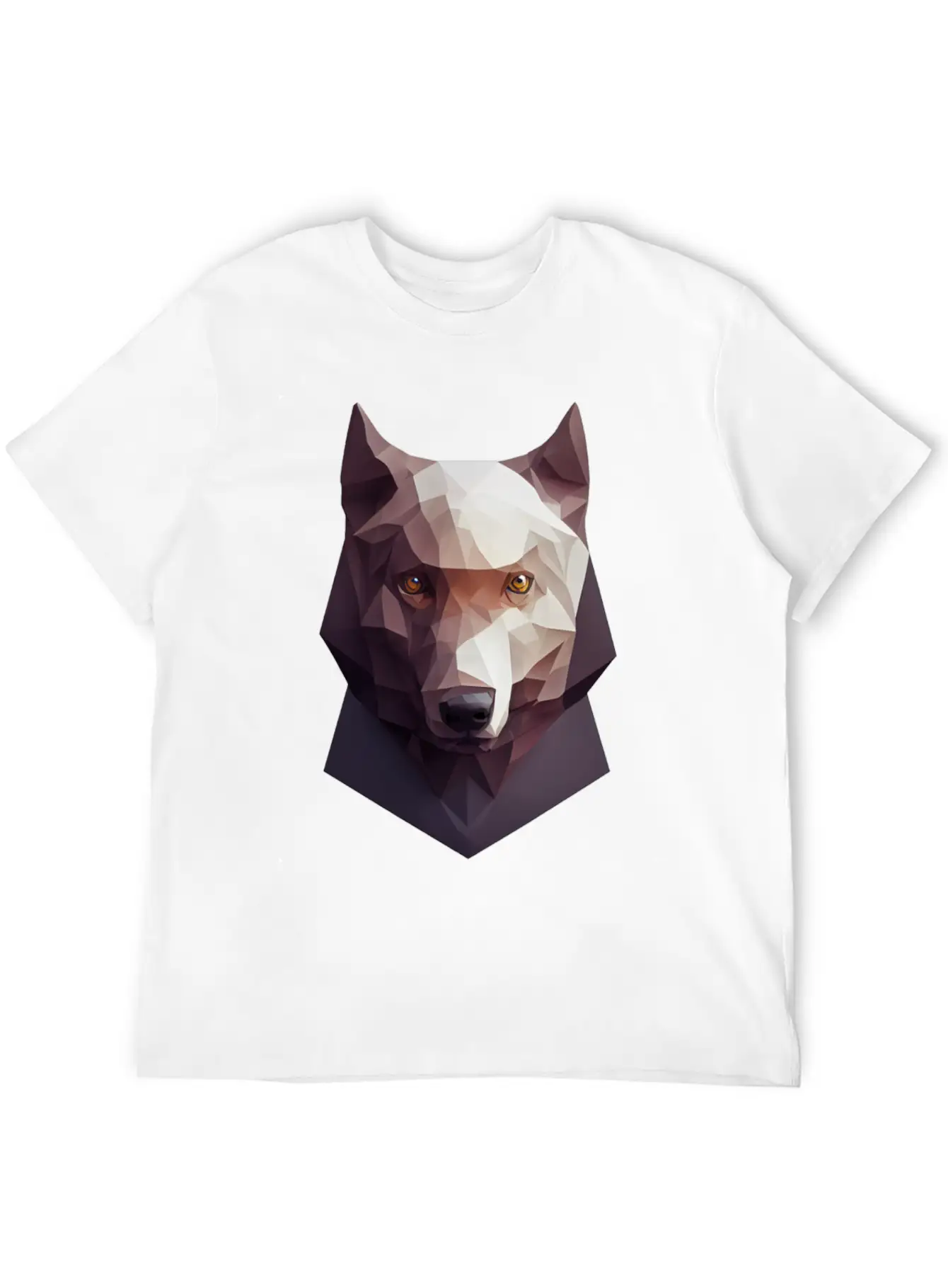 Polygon Wolf Head Low Poly Wolves Basic Graphic T-Shirt – Daily Comfort In Soft Cotton