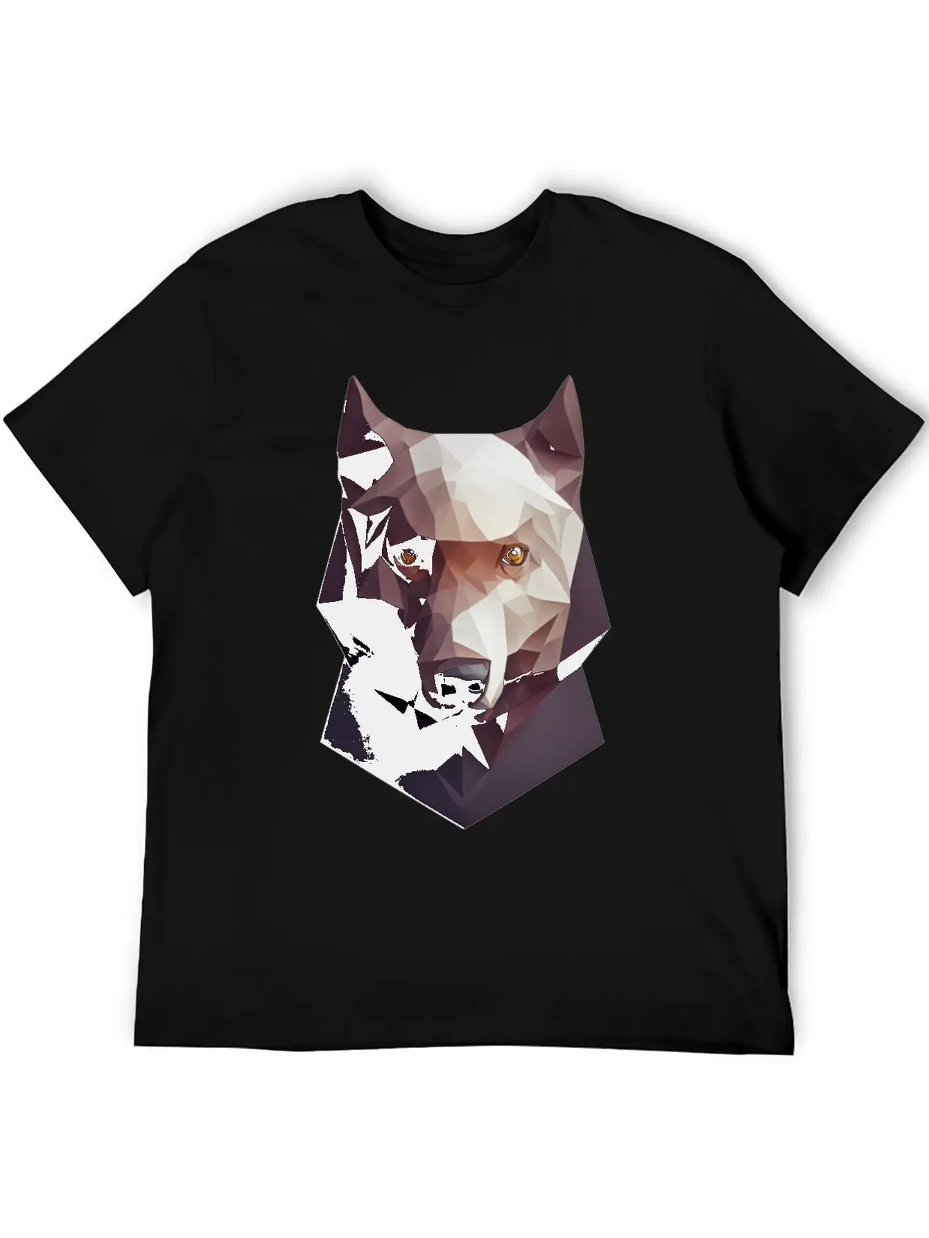 Polygon Wolf Head Low Poly Wolves Basic Graphic T-Shirt – Daily Comfort In Soft Cotton