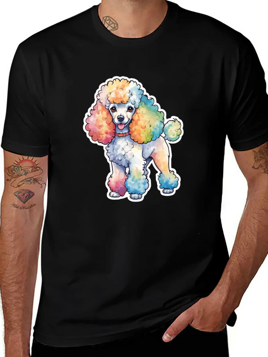 Poodle Watercolor Stylish Everyday T-Shirt – Unisex Basic Cotton Tee
