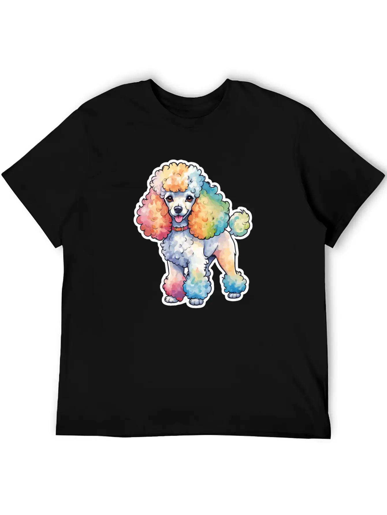 Poodle Watercolor Stylish Everyday T-Shirt – Unisex Basic Cotton Tee