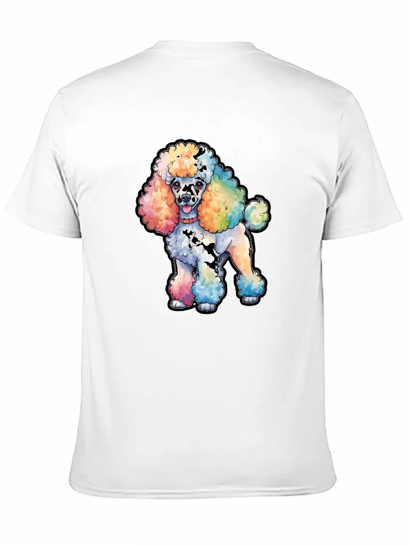 Poodle Watercolor Stylish Everyday T-Shirt – Unisex Basic Cotton Tee