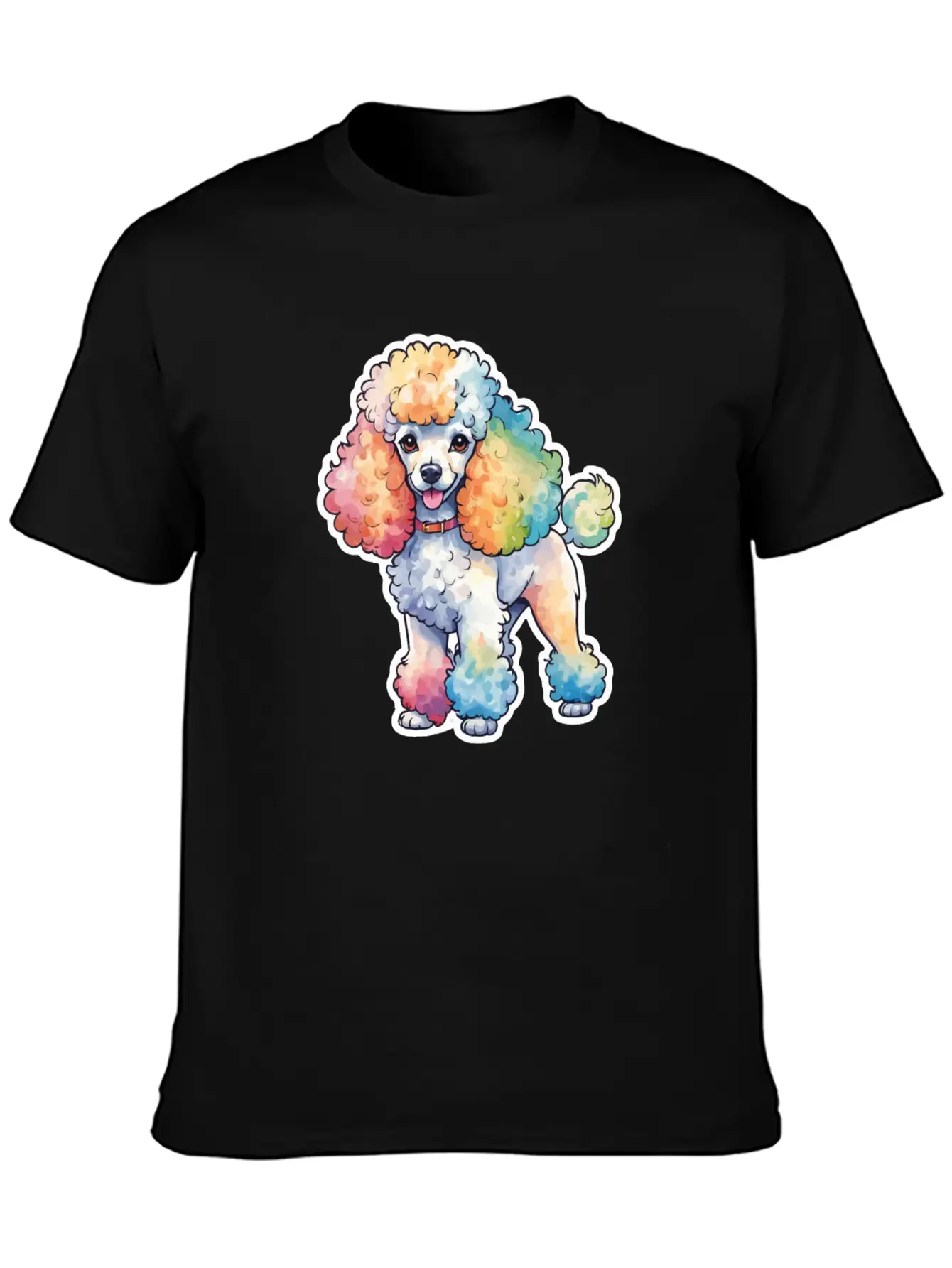 Poodle Watercolor Stylish Everyday T-Shirt – Unisex Basic Cotton Tee