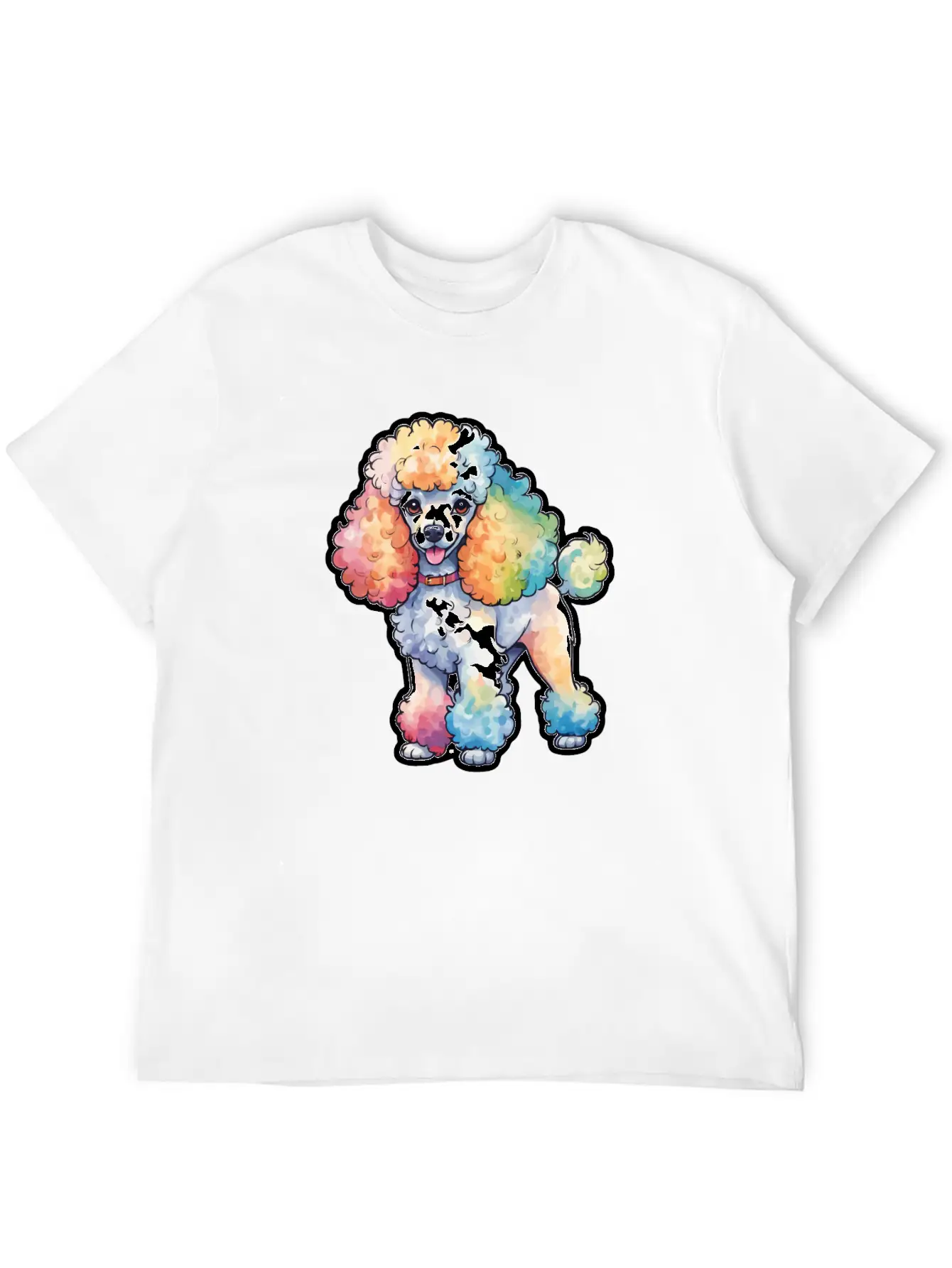 Poodle Watercolor Stylish Everyday T-Shirt – Unisex Basic Cotton Tee