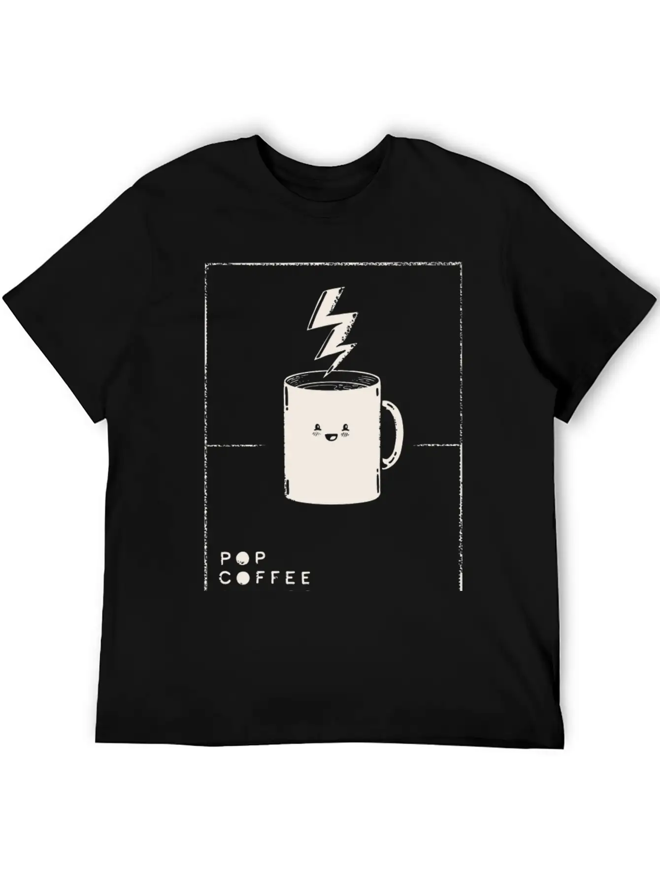 Pop Coffee Comics Extra Energy Edition Stylish Everyday T-Shirt – Unisex Basic Cotton Tee