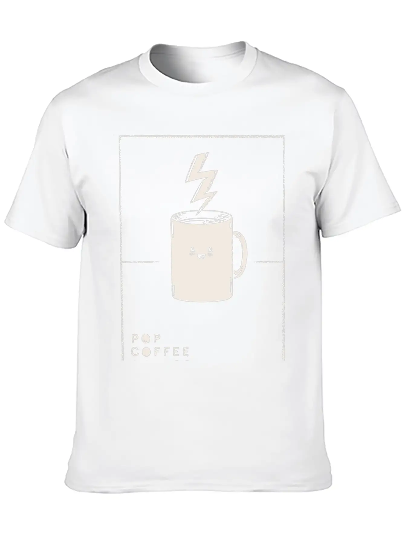 Pop Coffee Comics Extra Energy Edition Stylish Everyday T-Shirt – Unisex Basic Cotton Tee