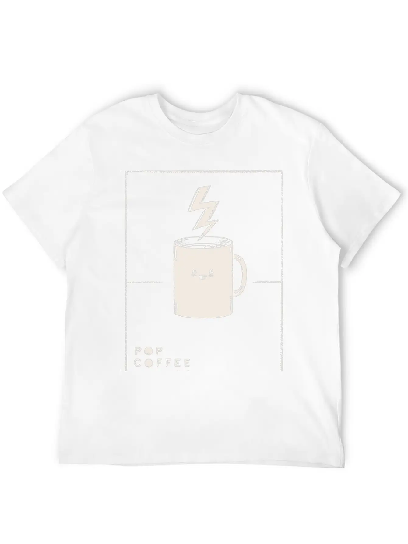 Pop Coffee Comics Extra Energy Edition Stylish Everyday T-Shirt – Unisex Basic Cotton Tee