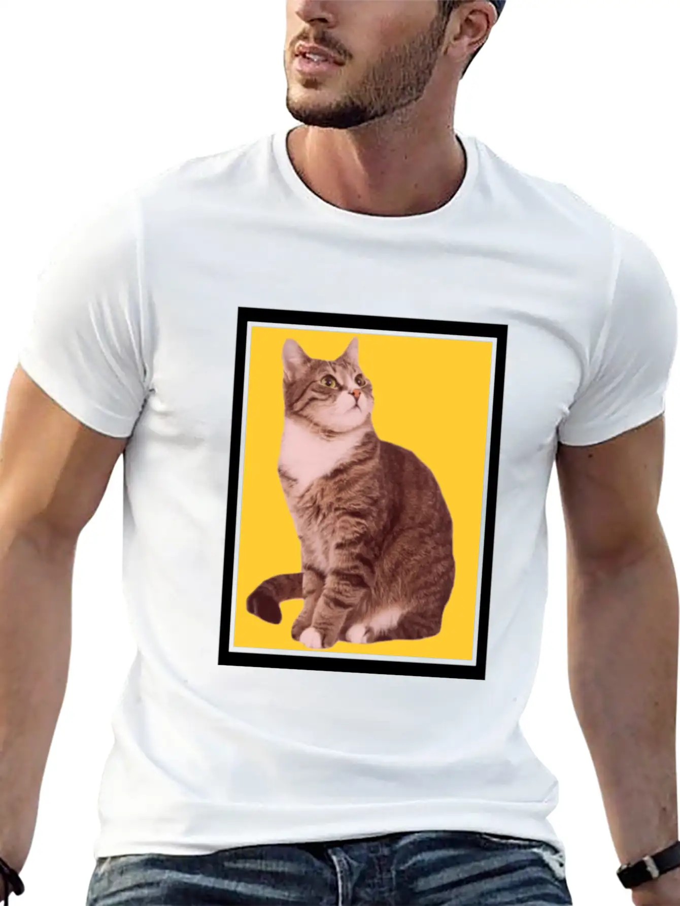 Popping Cat / Pop Cat / Lover Cat Basic Graphic T-Shirt – Daily Comfort In Soft Cotton