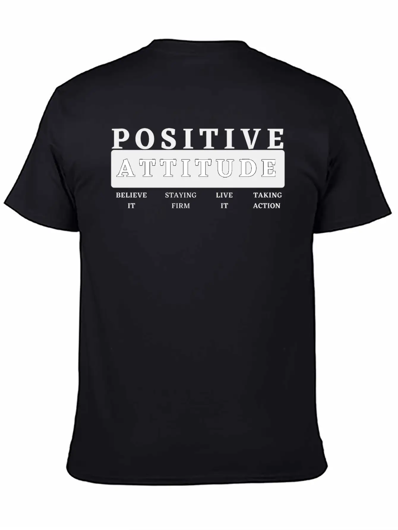 Positive Attitude Timeless Short Sleeve Tee – Comfy And Minimalist Design