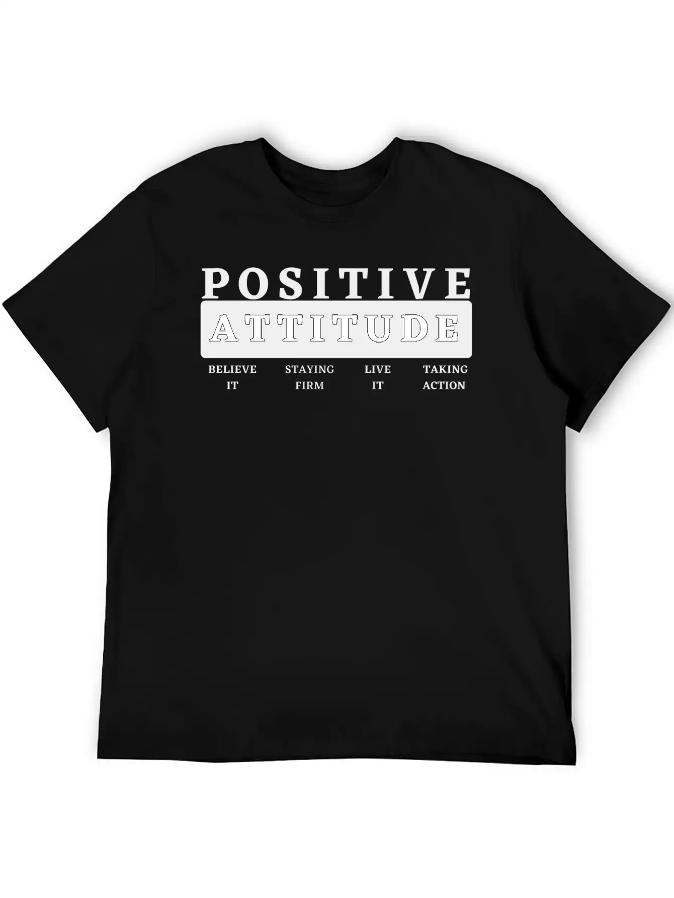 Positive Attitude Timeless Short Sleeve Tee – Comfy And Minimalist Design