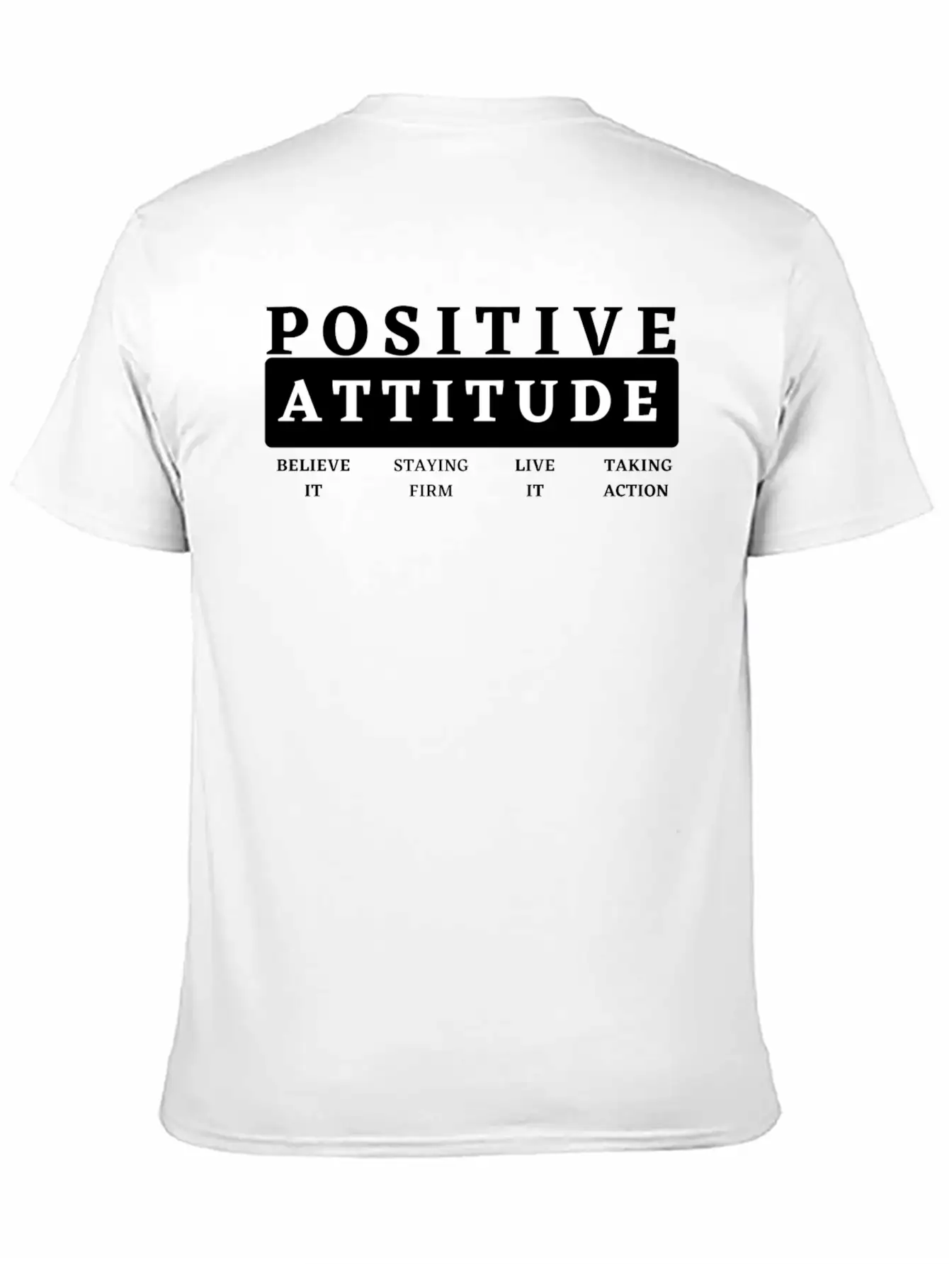 Positive Attitude Timeless Short Sleeve Tee – Comfy And Minimalist Design