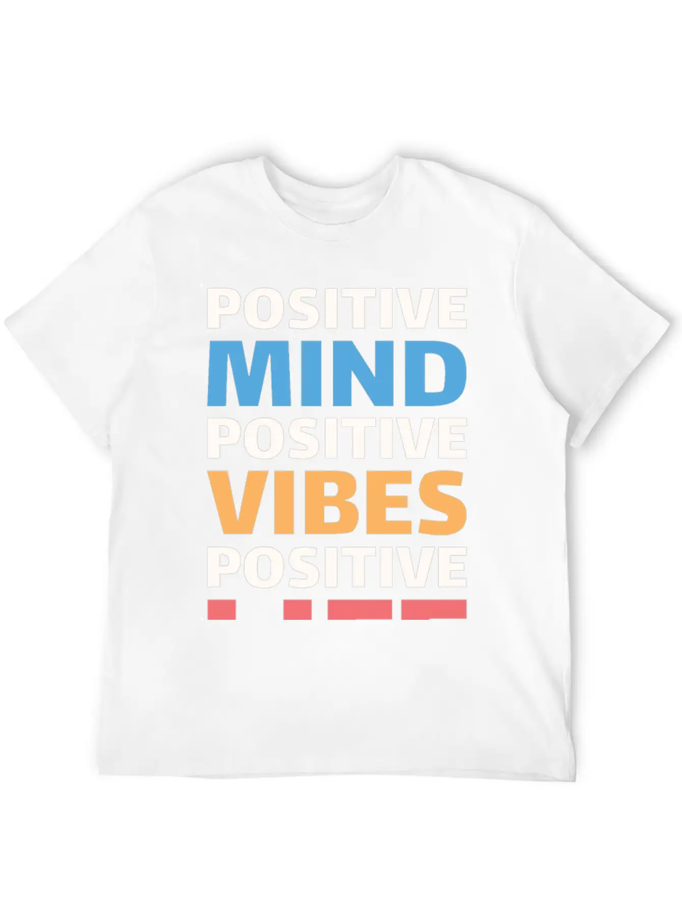 Positive Mind Positive Vibes Positive Life Essential Unisex Summer Tee – Soft Cotton Casual Fit