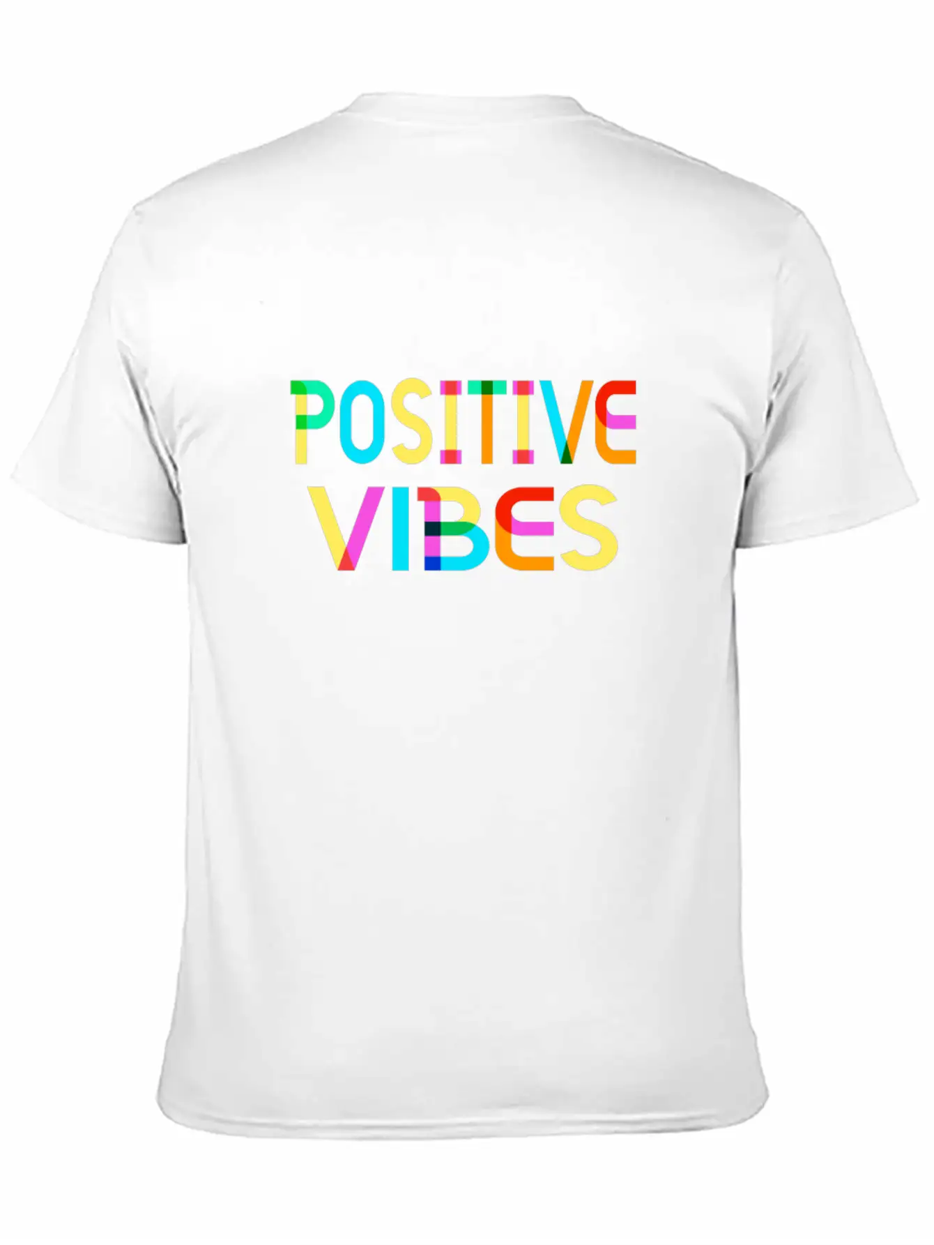 Positive Vibes Unisex Short Sleeve Soft Cotton T-Shirt – Casual Everyday Wear