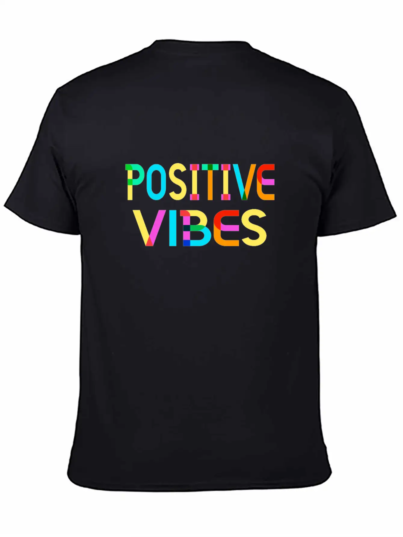 Positive Vibes Unisex Short Sleeve Soft Cotton T-Shirt – Casual Everyday Wear