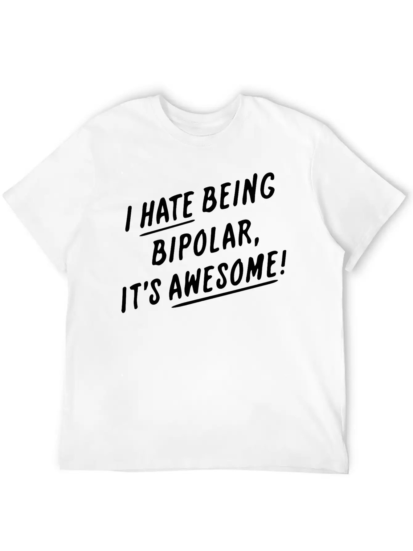 Positively Bipolar Comfortable Minimalist Graphic Tee – Summer Style Essential