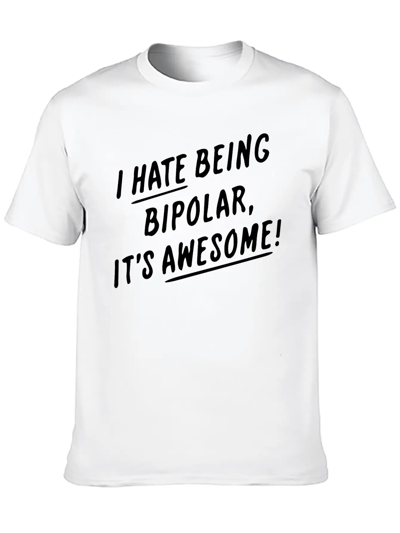 Positively Bipolar Comfortable Minimalist Graphic Tee – Summer Style Essential