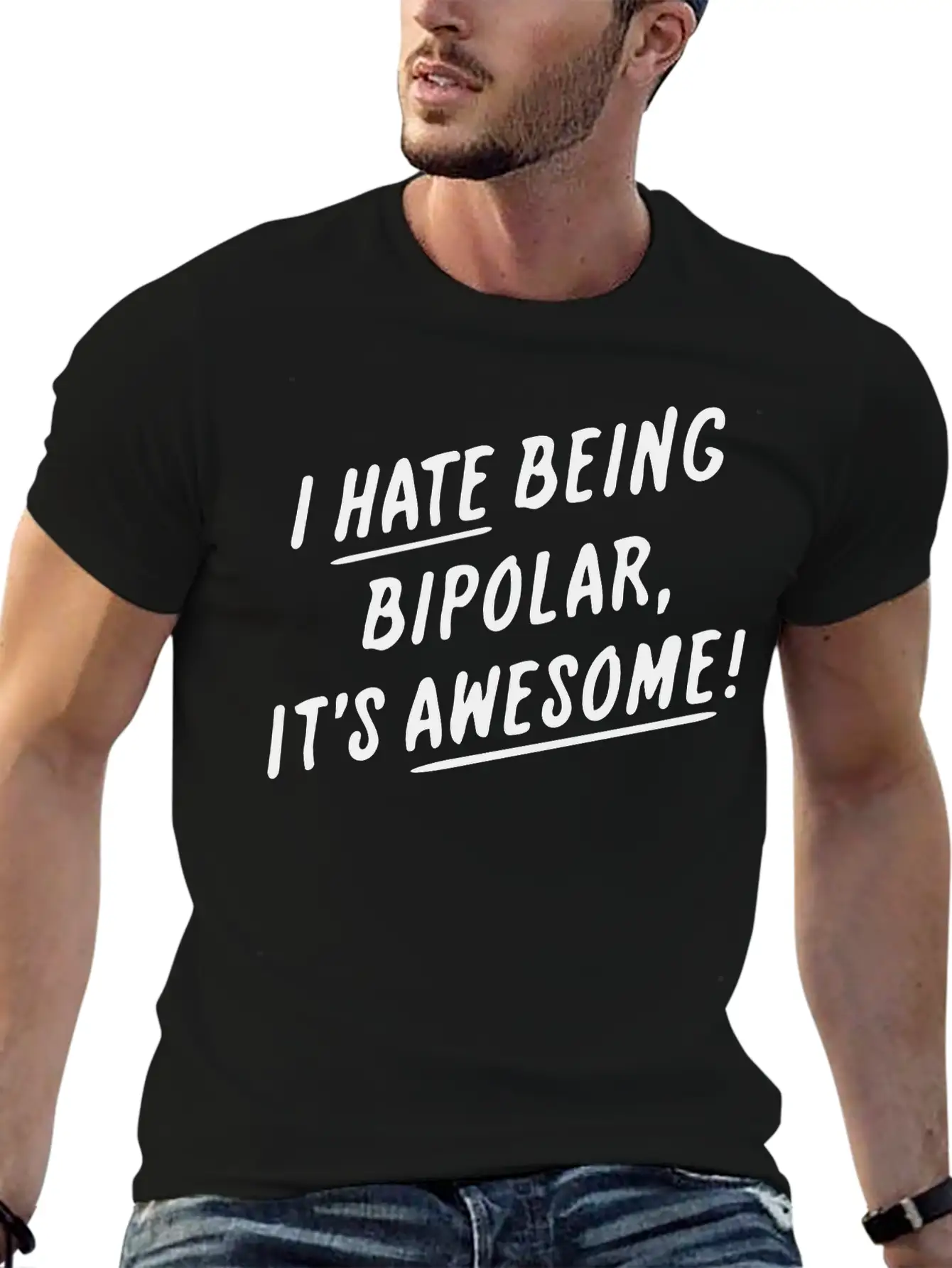 Positively Bipolar Comfortable Minimalist Graphic Tee – Summer Style Essential