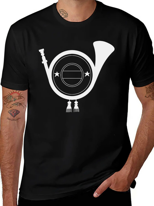 Post Horn Emblem Basic Graphic T-Shirt – Daily Comfort In Soft Cotton