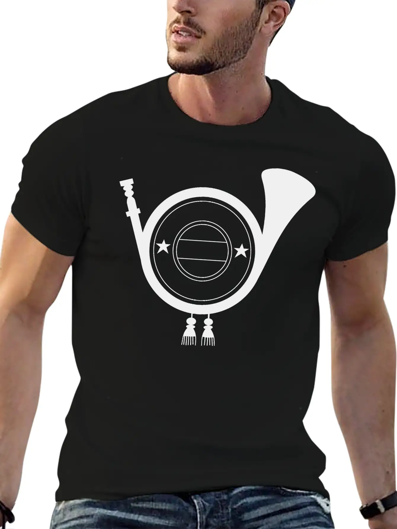 Post Horn Emblem Basic Graphic T-Shirt – Daily Comfort In Soft Cotton