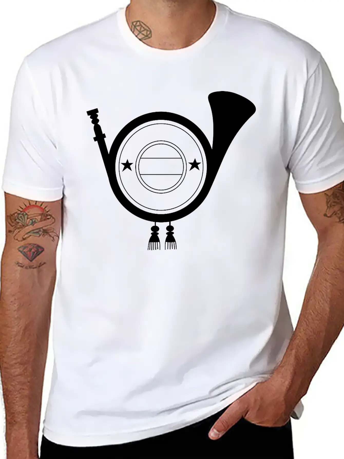 Post Horn Emblem Basic Graphic T-Shirt – Daily Comfort In Soft Cotton