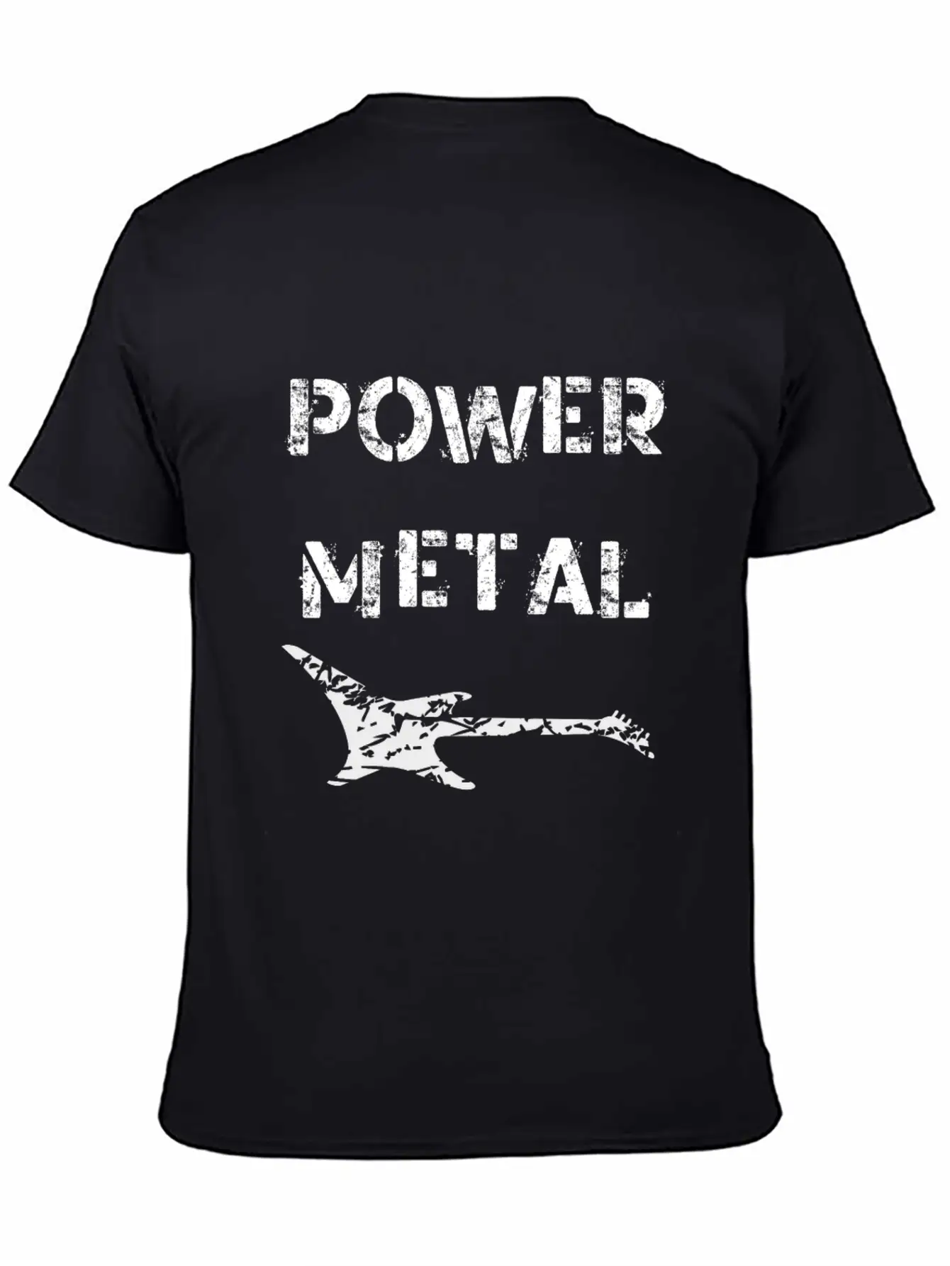 Power Metal Electric Guitar Unisex Short Sleeve Soft Cotton T-Shirt – Casual Everyday Wear