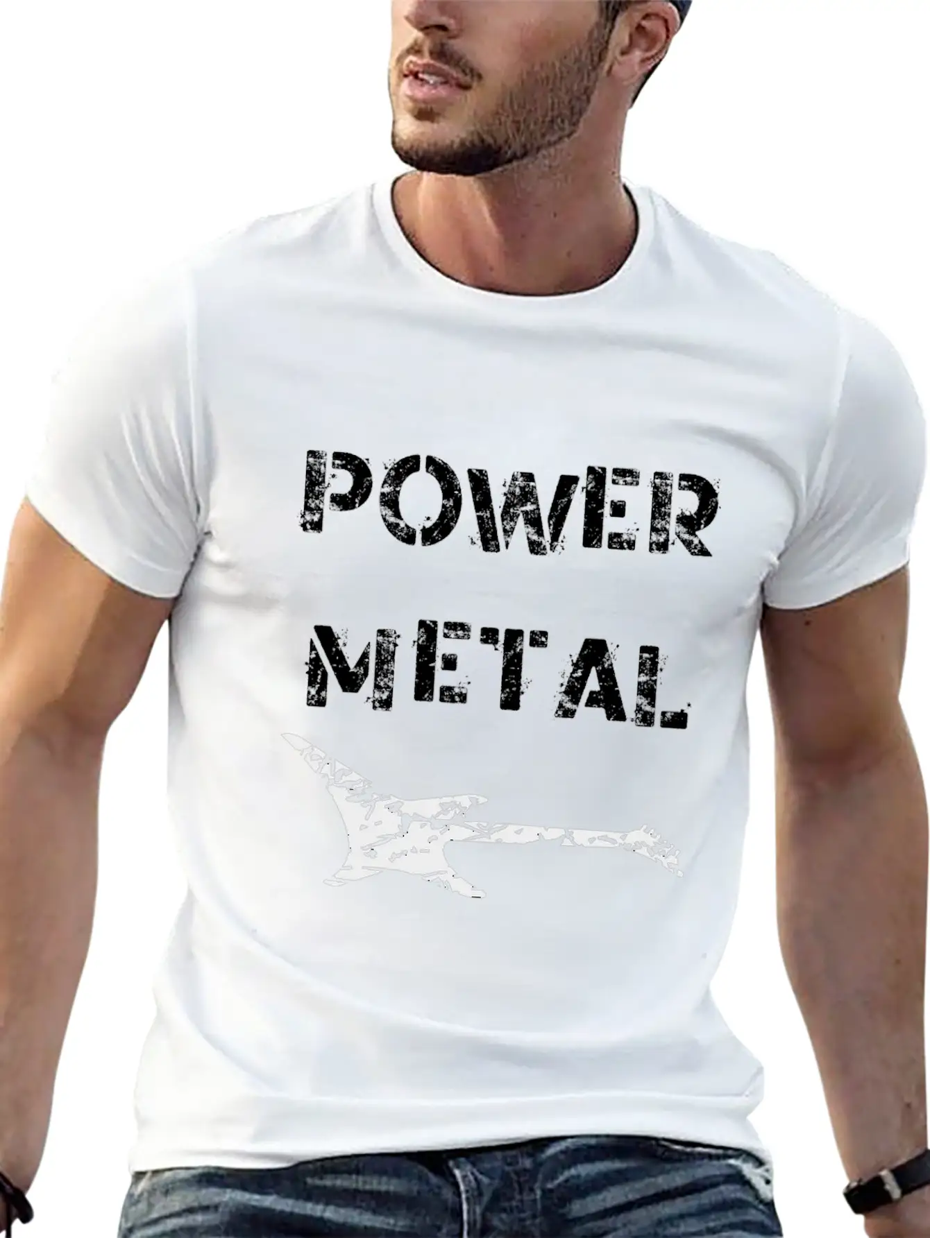 Power Metal Electric Guitar Unisex Short Sleeve Soft Cotton T-Shirt – Casual Everyday Wear