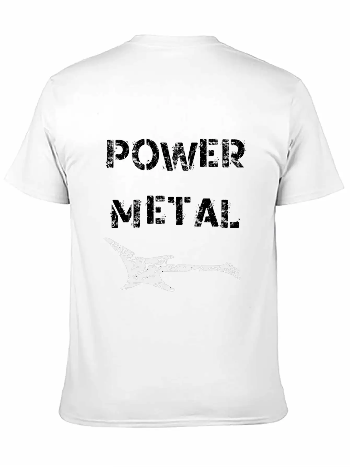 Power Metal Electric Guitar Unisex Short Sleeve Soft Cotton T-Shirt – Casual Everyday Wear