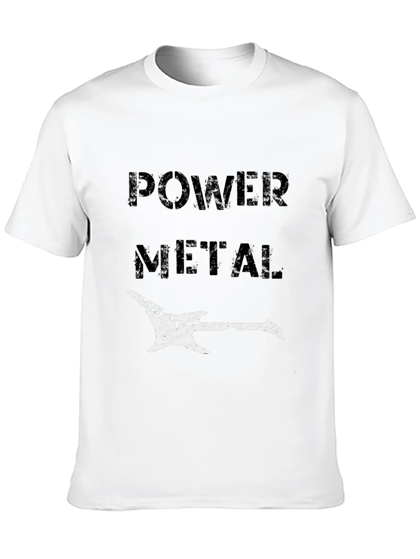Power Metal Electric Guitar Unisex Short Sleeve Soft Cotton T-Shirt – Casual Everyday Wear