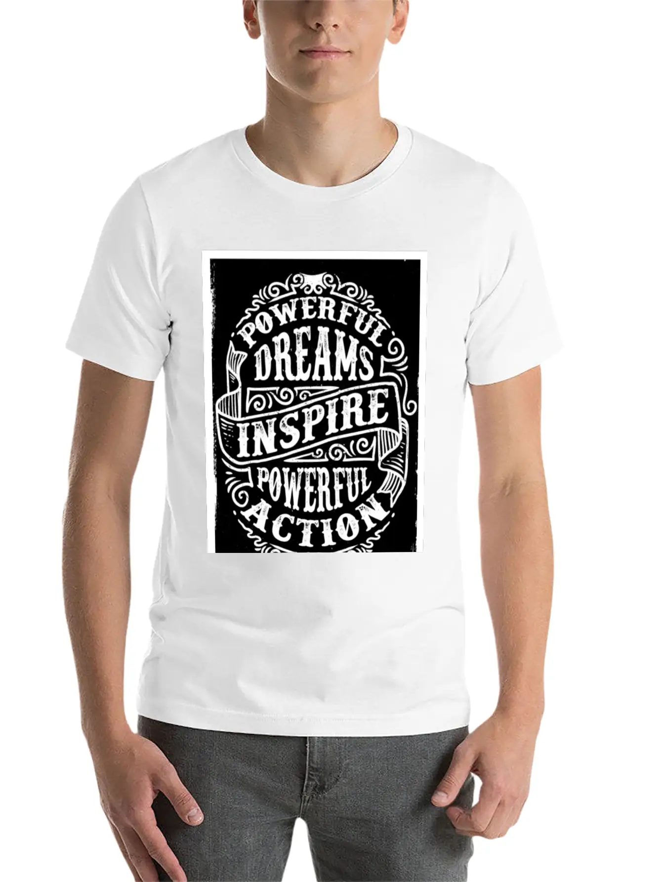 Powerful-Dreams.jpg Comfortable Minimalist Graphic Tee – Summer Style Essential