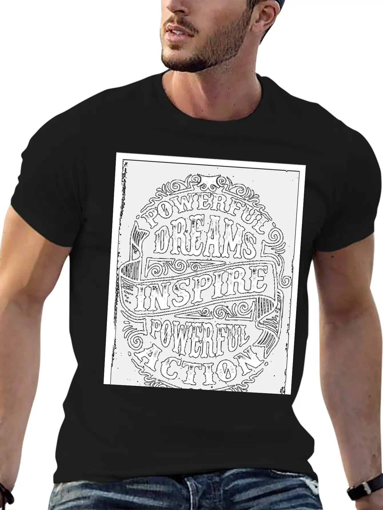 Powerful-Dreams.jpg Comfortable Minimalist Graphic Tee – Summer Style Essential