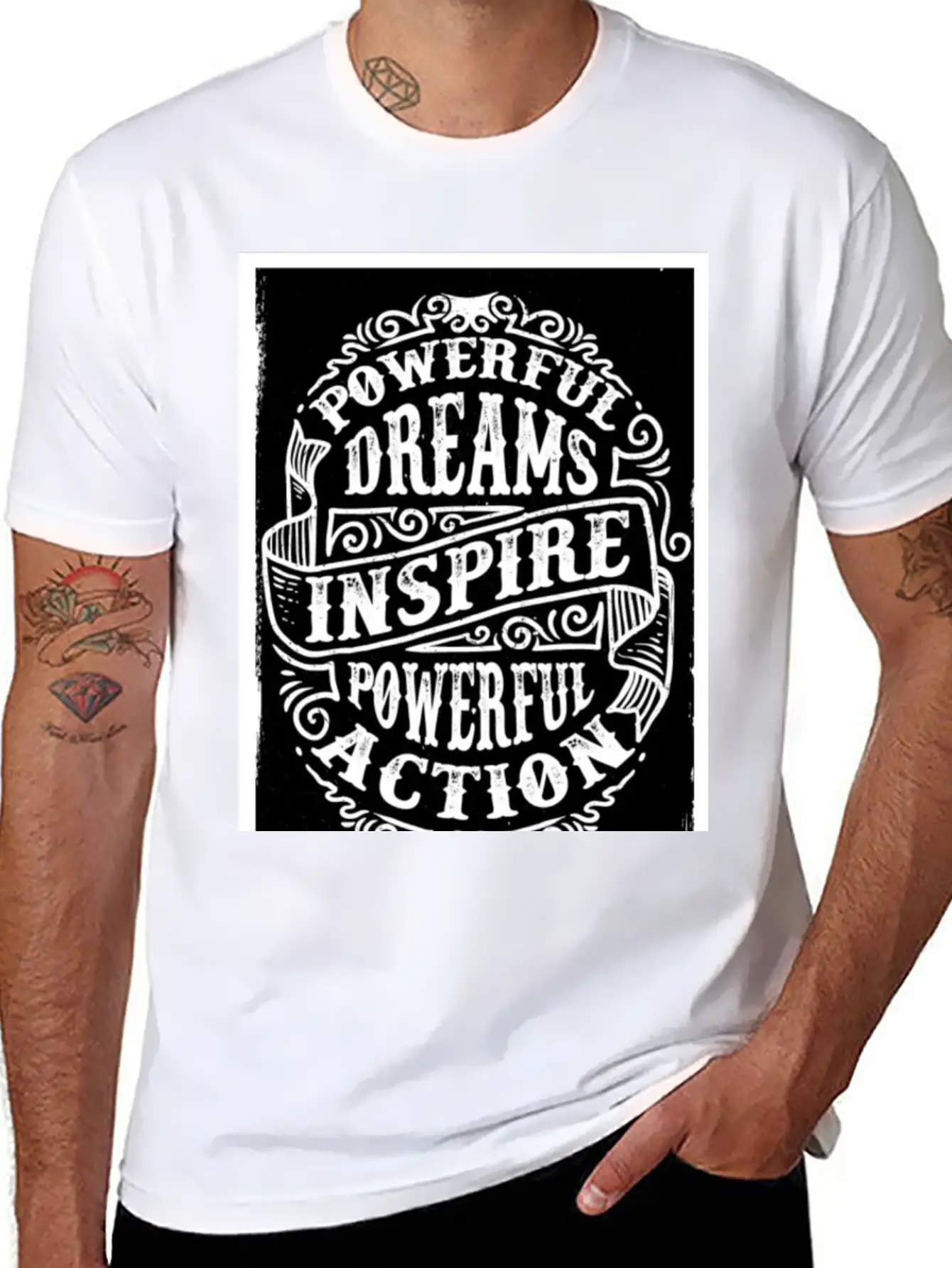 Powerful-Dreams.jpg Comfortable Minimalist Graphic Tee – Summer Style Essential