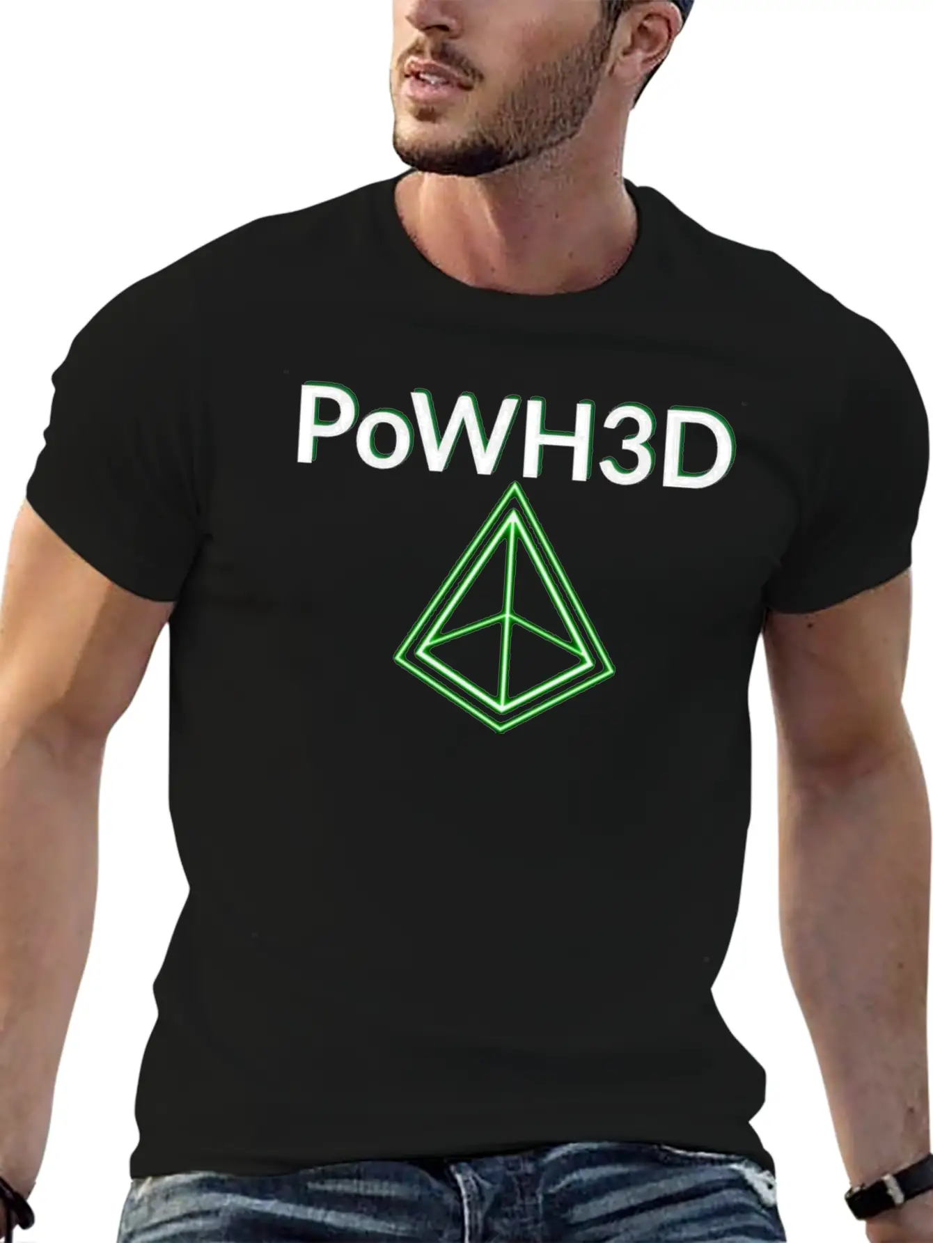 POWH3D GREEN Essential Unisex Summer Tee – Soft Cotton Casual Fit