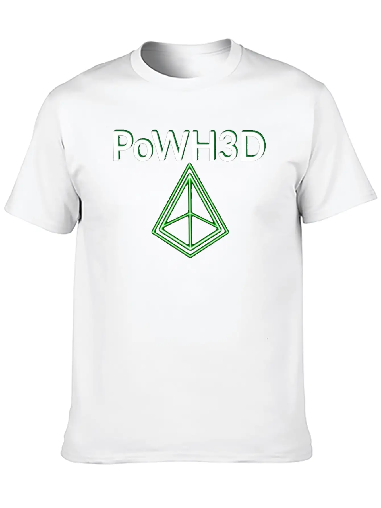 POWH3D GREEN Essential Unisex Summer Tee – Soft Cotton Casual Fit