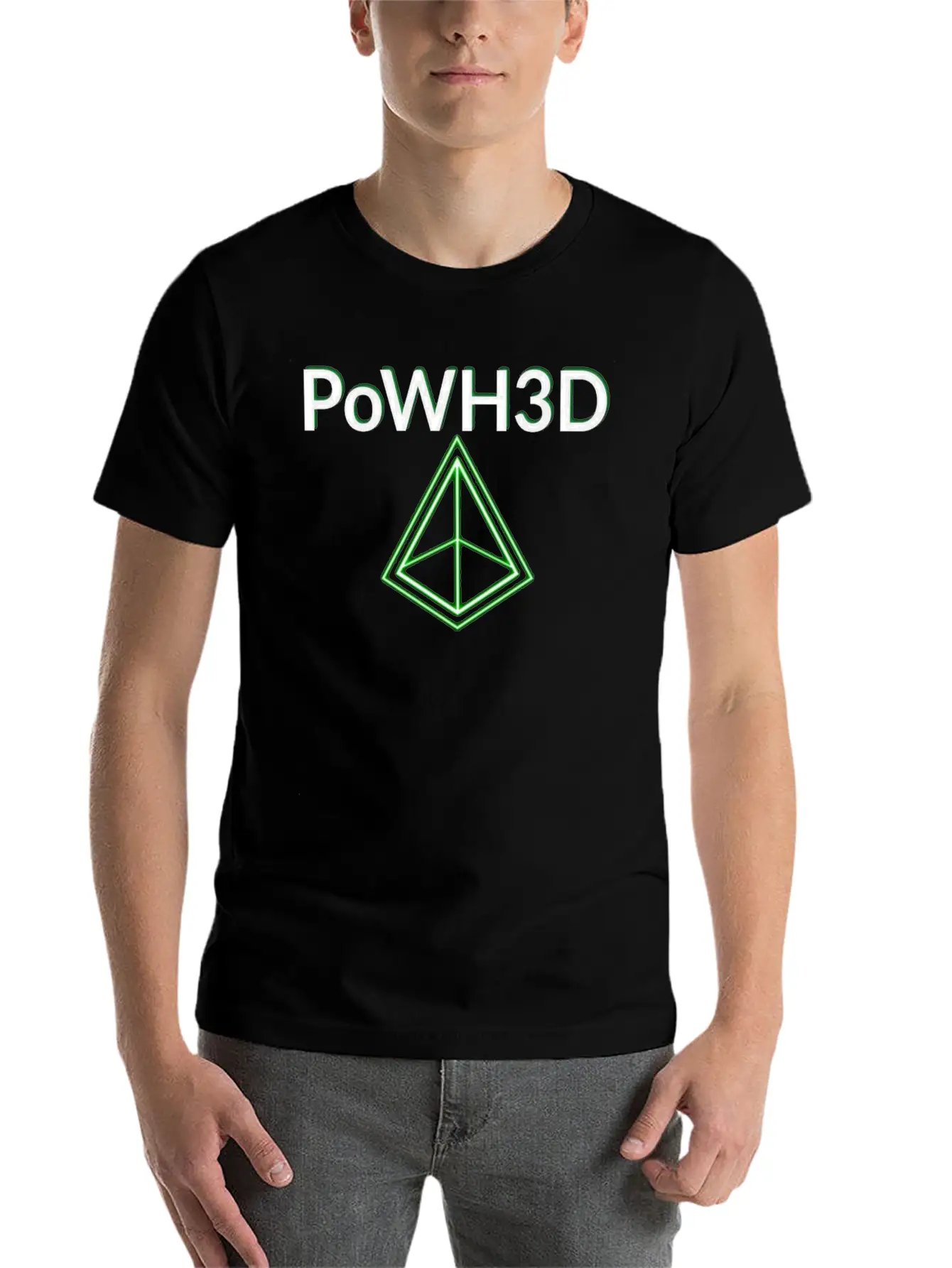 POWH3D GREEN Essential Unisex Summer Tee – Soft Cotton Casual Fit
