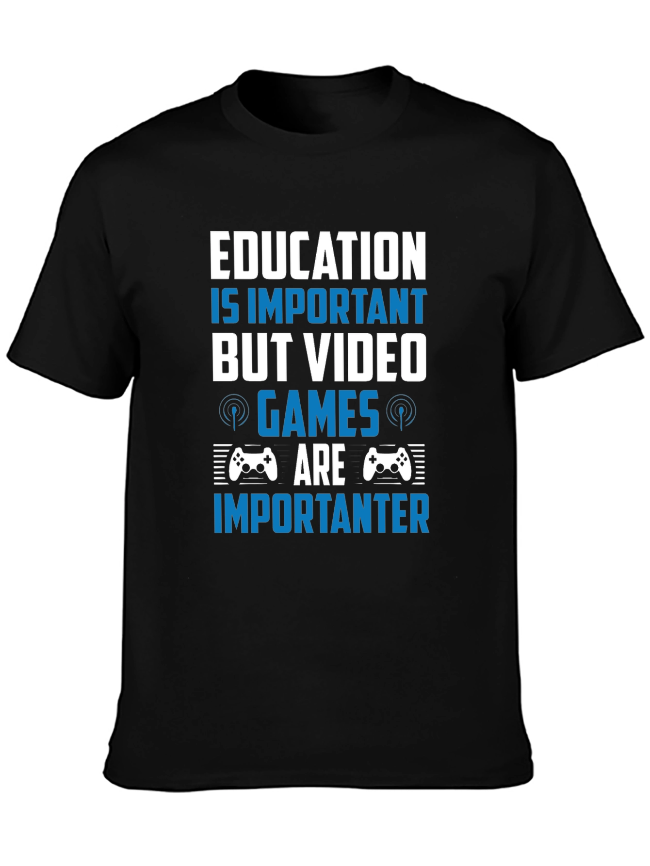 Education vs Video Games T-Shirt