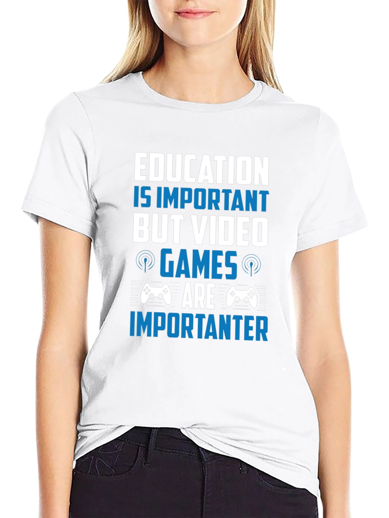 Education vs Video Games T-Shirt