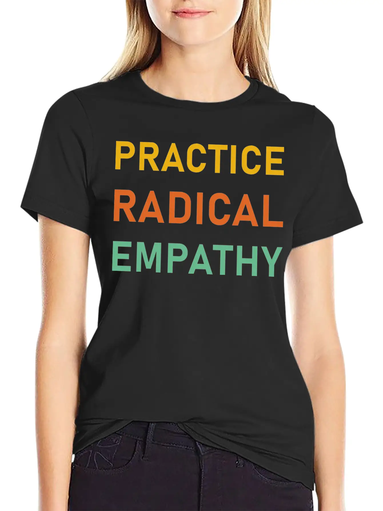 Practice Radical Empathy Timeless Short Sleeve Tee – Comfy And Minimalist Design