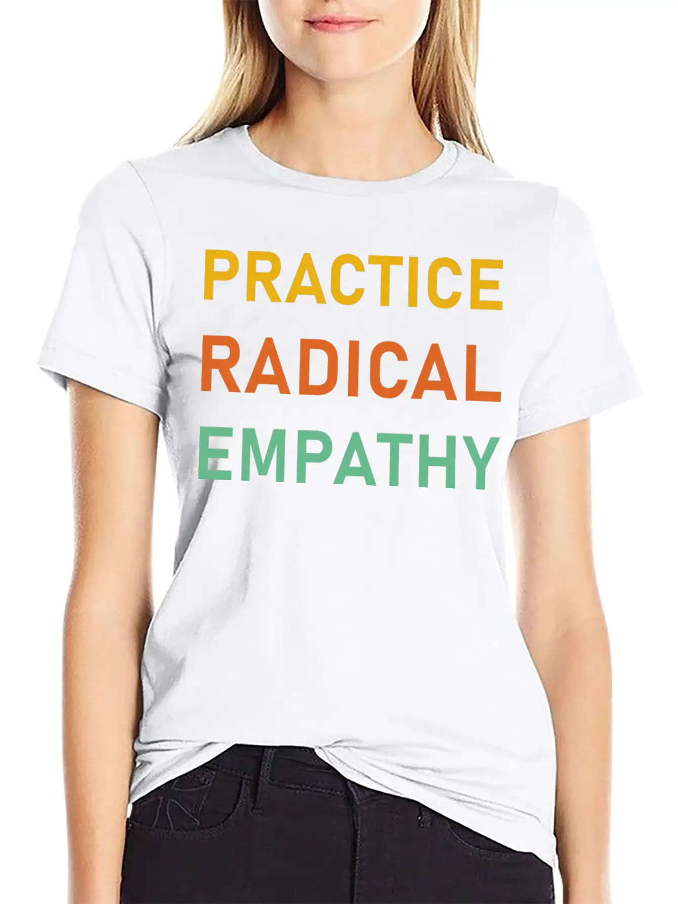 Practice Radical Empathy Timeless Short Sleeve Tee – Comfy And Minimalist Design