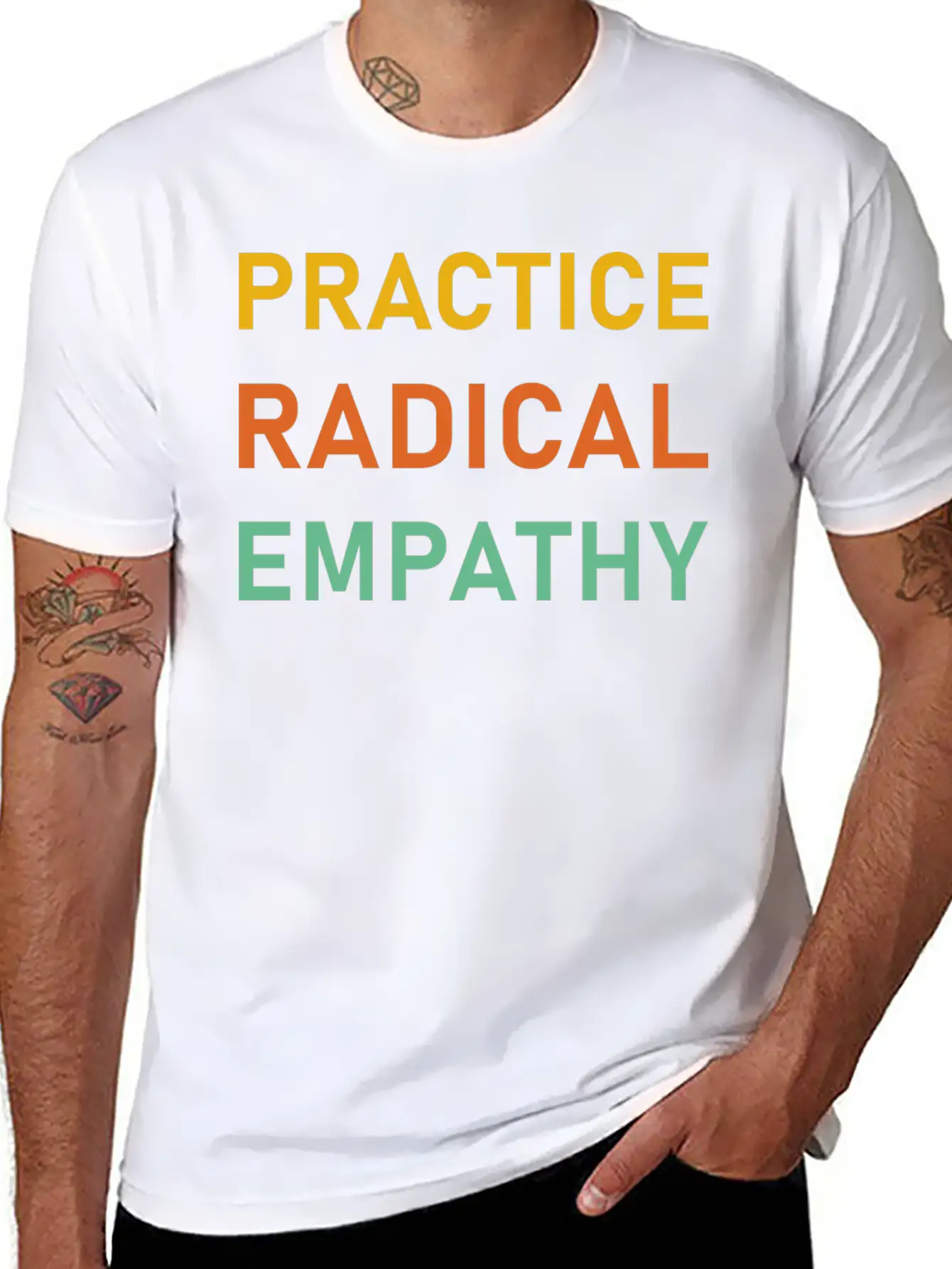 Practice Radical Empathy Timeless Short Sleeve Tee – Comfy And Minimalist Design