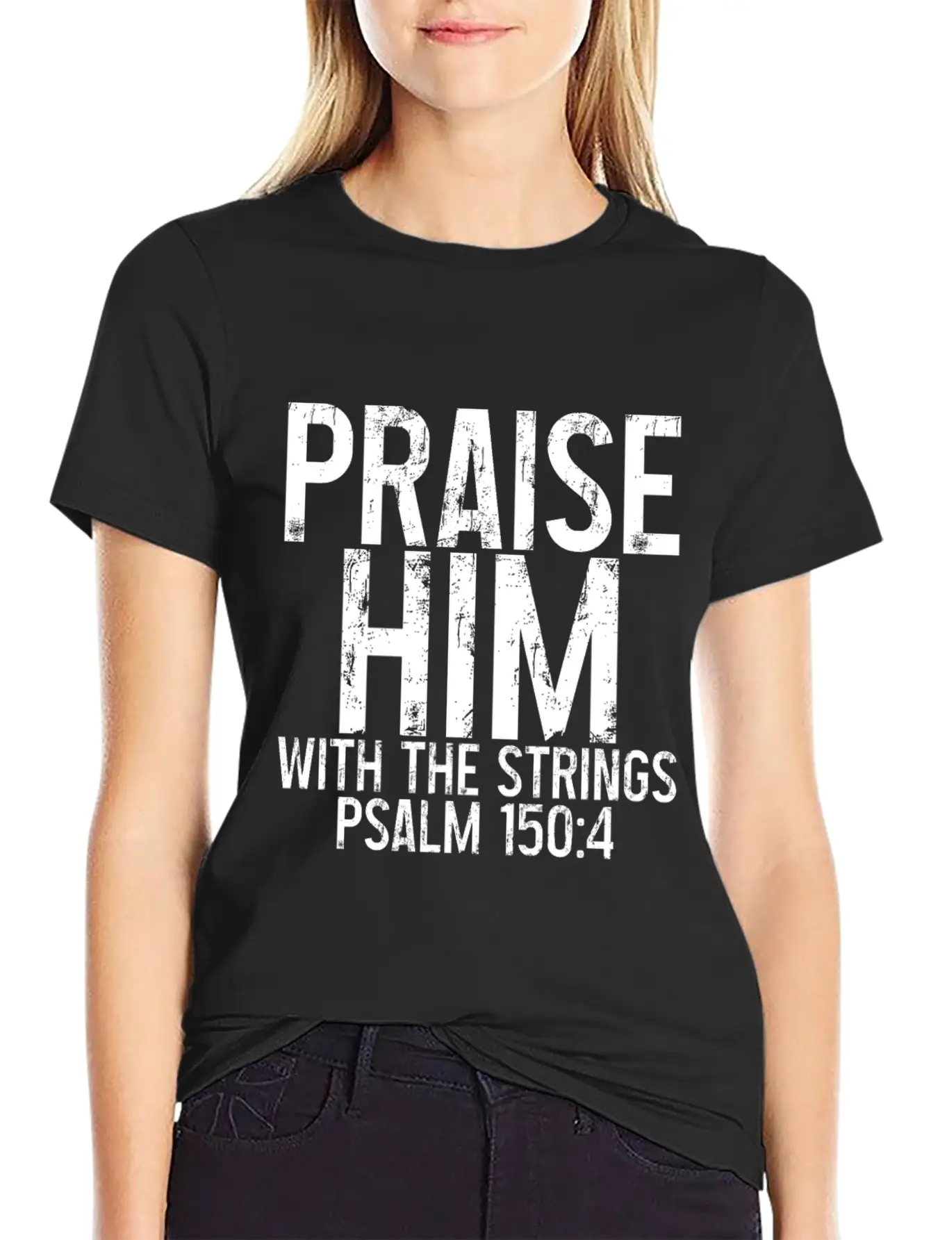 Praise Him With The Strings 3 Timeless Short Sleeve Tee – Comfy And Minimalist Design