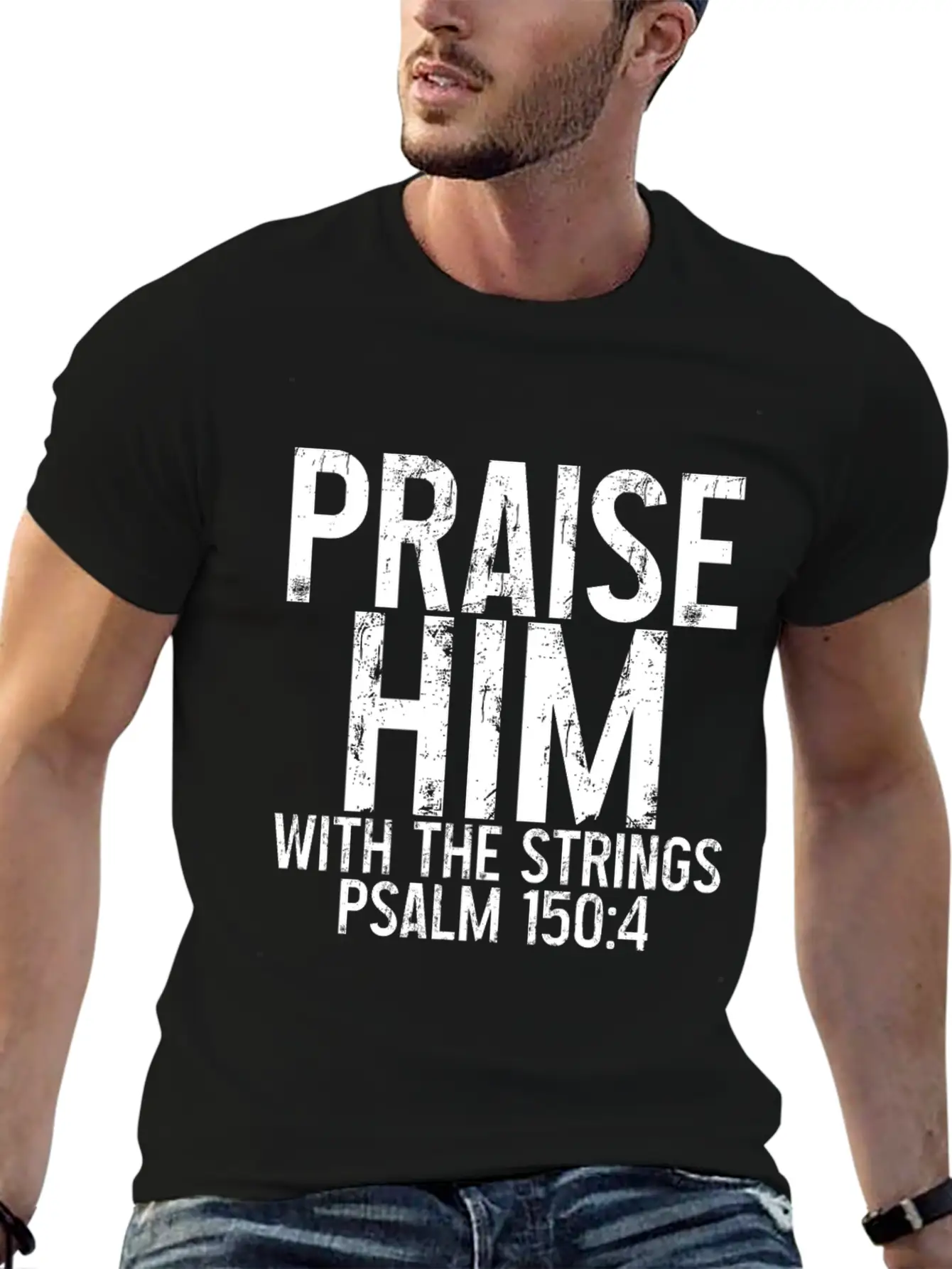 Praise Him With The Strings 3 Timeless Short Sleeve Tee – Comfy And Minimalist Design