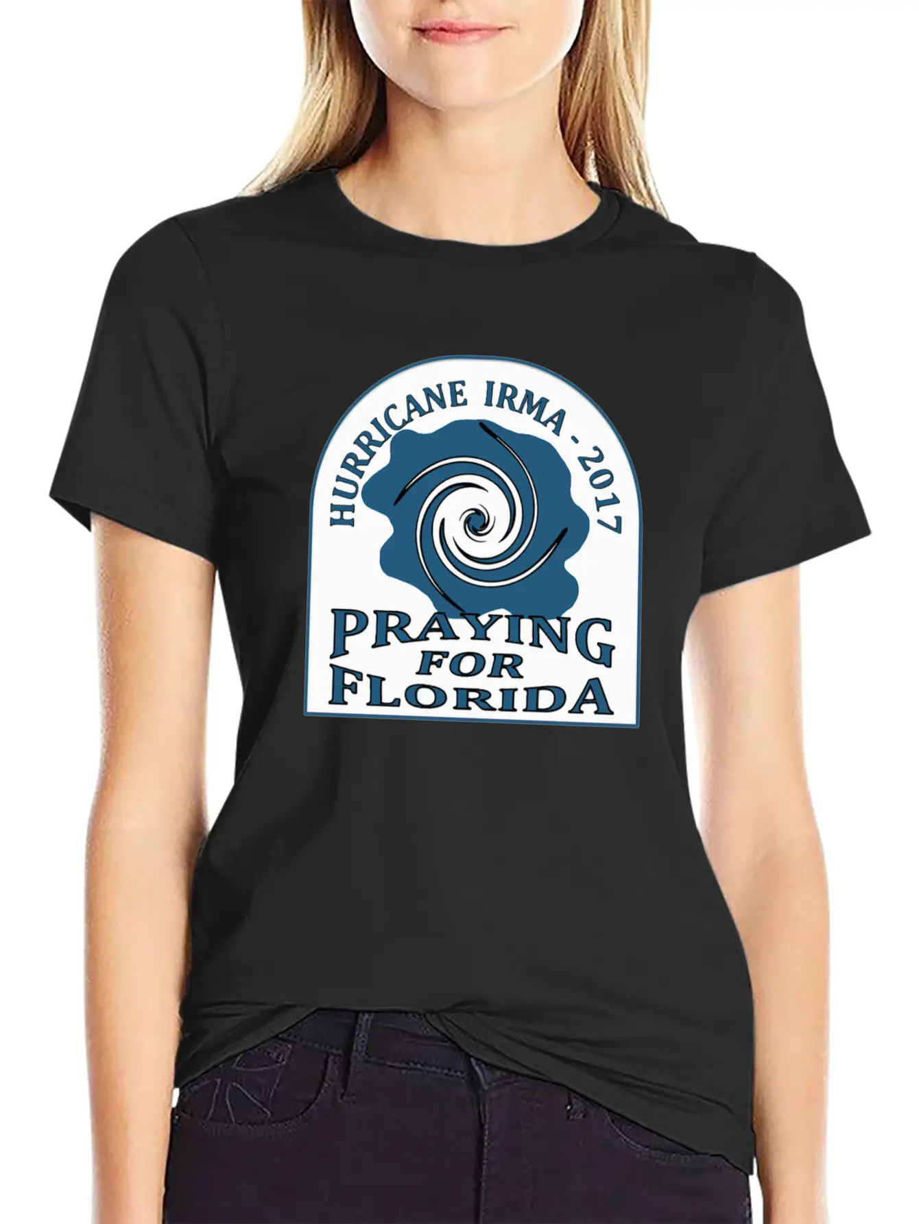 Praying For Florida Hurricane Irma 2017 Essential Unisex Summer Tee – Soft Cotton Casual Fit